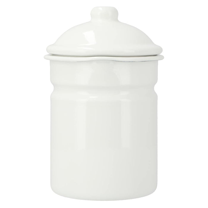 Enamel 1.1L Oil Pot YF-A-012 WH