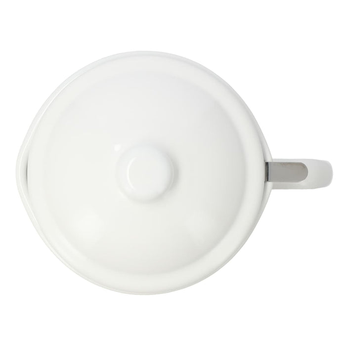 Enamel 1.1L Oil Pot YF-A-012 WH