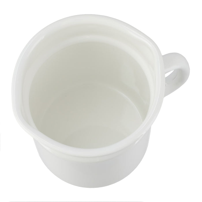 Enamel 1.1L Oil Pot YF-A-012 WH