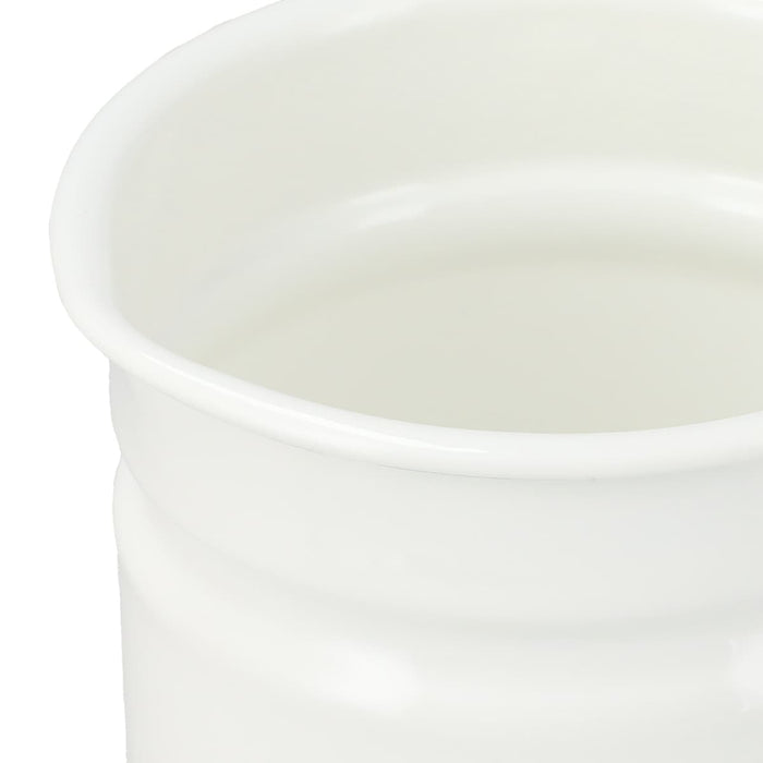 Enamel 1.1L Oil Pot YF-A-012 WH