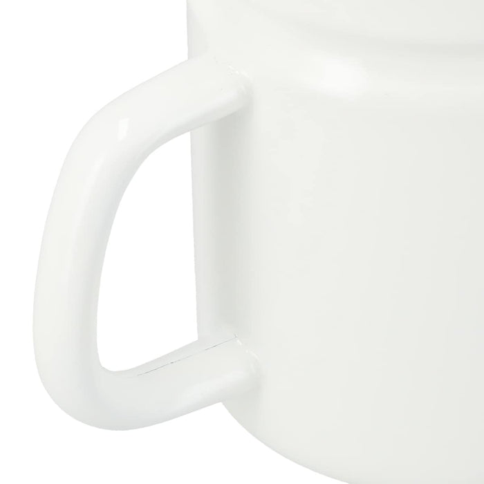 Enamel 1.1L Oil Pot YF-A-012 WH