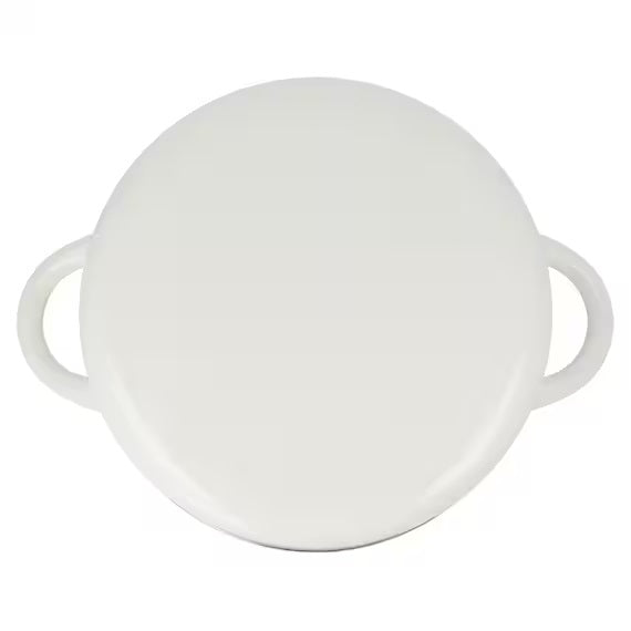 ENAMEL CASSEROLE 20CM WH
