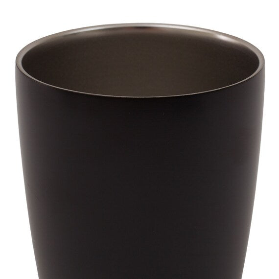 STAINLESS STEEL MUG W/LID BK CV187-2