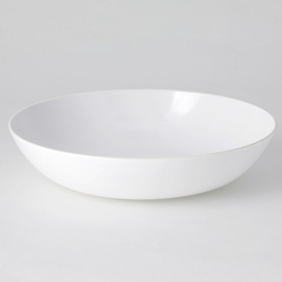 Water Repellent Round Deep Plate 24CM WH 01
