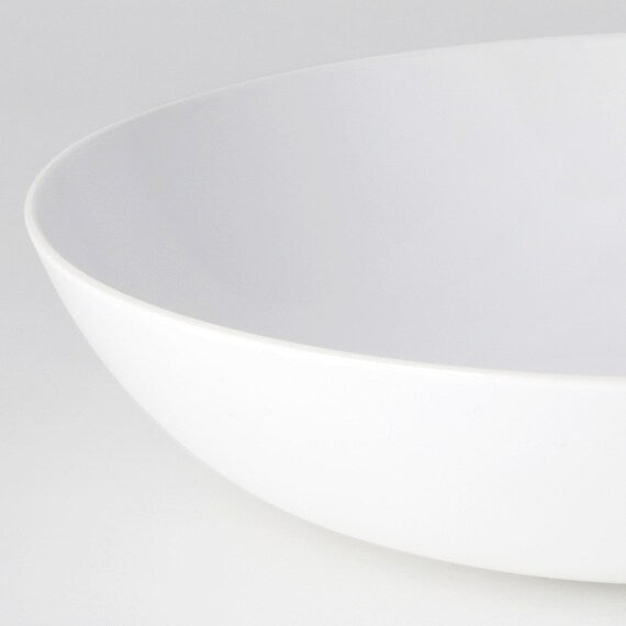 Water Repellent Round Deep Plate 24CM WH 01