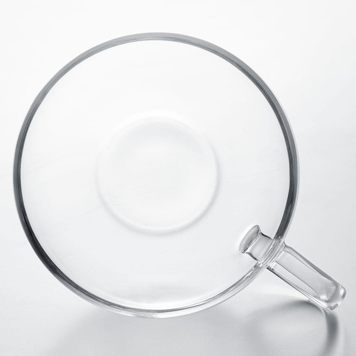 Heat-Resistant Glass Cup and Saucer 300ML MC-03