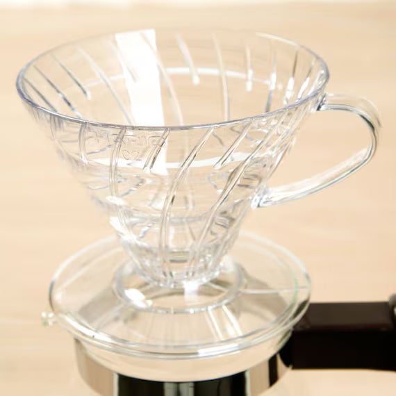 PLASTIC COFFEE DRIPPER 02 V60 CLEAR