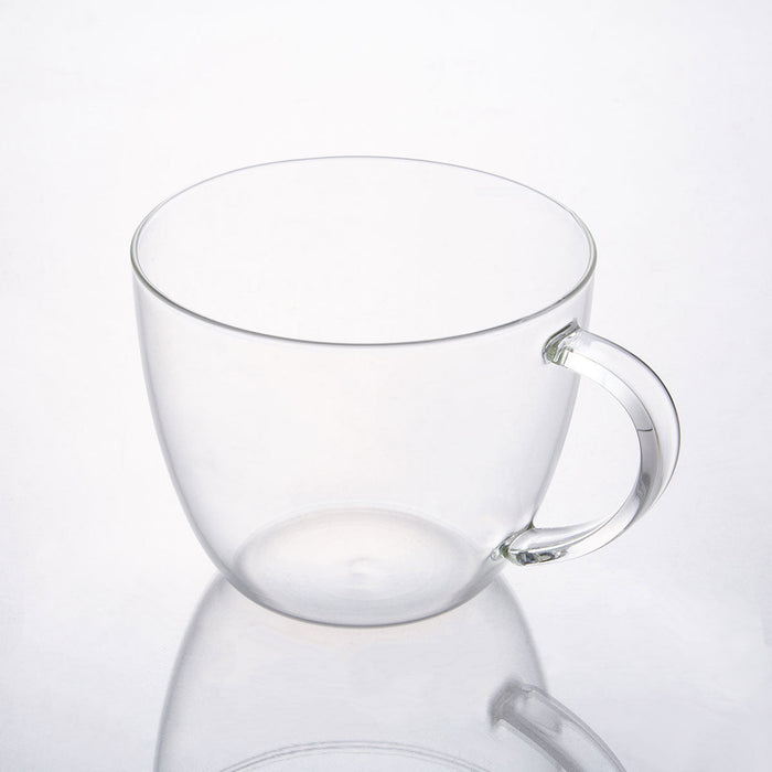 HEAT-RESISTANT GLASS MUG CUP 300ML DG806-1