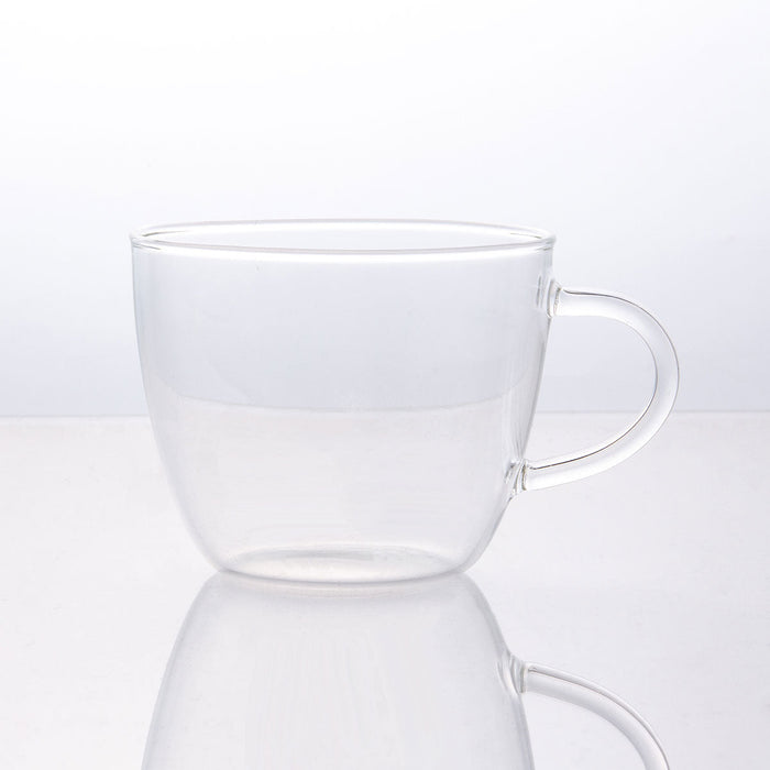 HEAT-RESISTANT GLASS MUG CUP 300ML DG806-1