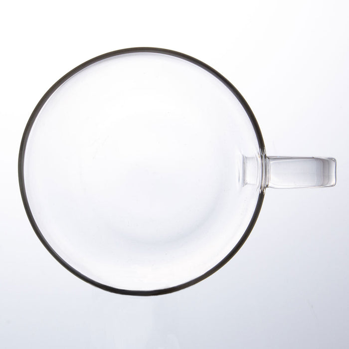 HEAT-RESISTANT GLASS MUG CUP 300ML DG806-1
