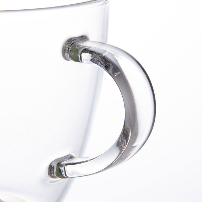 HEAT-RESISTANT GLASS MUG CUP 300ML DG806-1