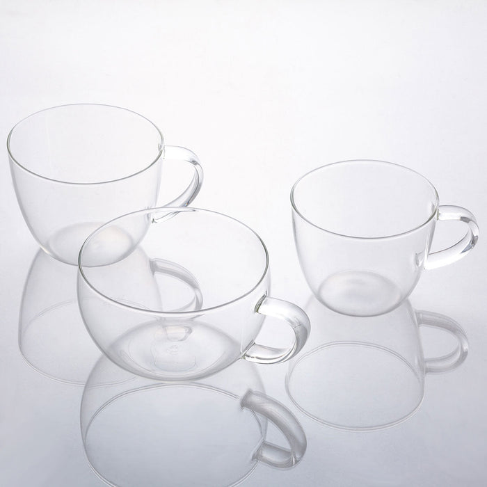 HEAT-RESISTANT GLASS MUG CUP 300ML DG806-1