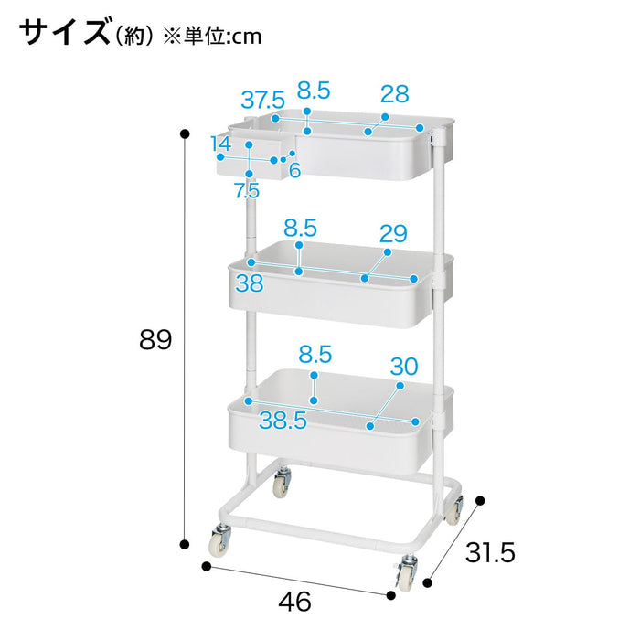 Steel Wagon Trolley 3 WH