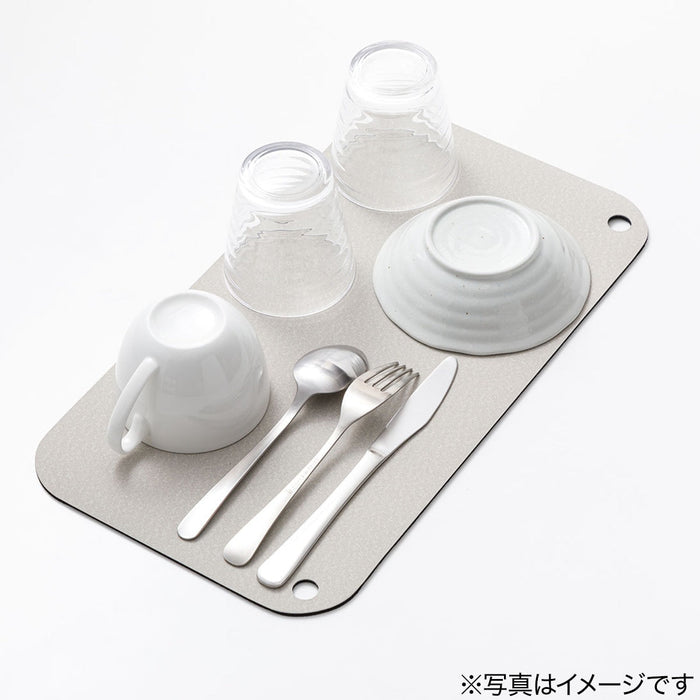 DISH DRYING MAT WITH DIATOMITE POWDER 22X40 LGY