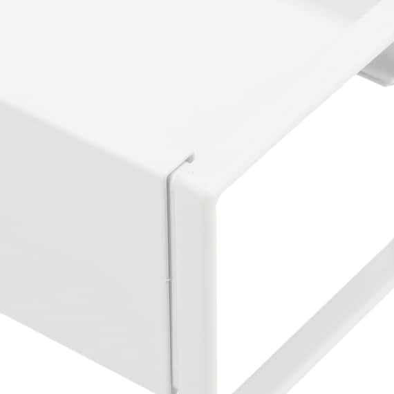Extendable Drain Cover with Shelf Flat WH