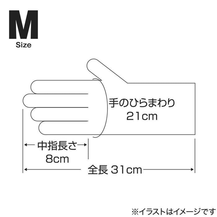 Vinyl Gloves Thinness M GY