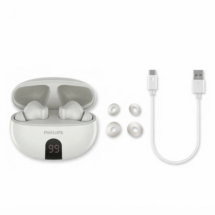 PHILIPS TAT TRUE WIRELESS EARPHONES 3559WH
