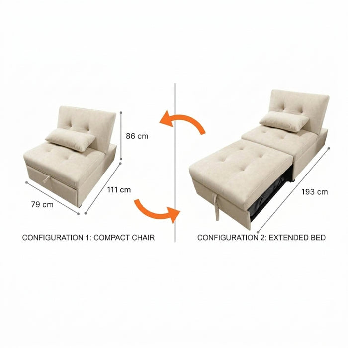 SLEEPER SOFA MD5594 CREAMY