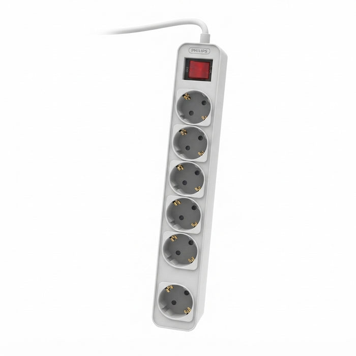 PHILIPS POWERSTRIP CHP2164W 6 SOCKET 1.5M