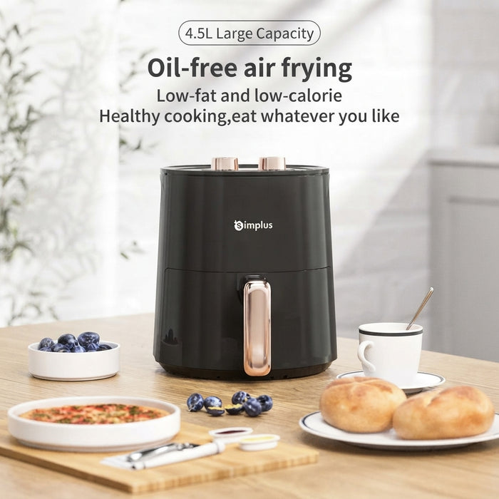 AIR FRYER 007 MECHANICAL MODEL W/10 COOKING SHEETS 3.5L BK BS