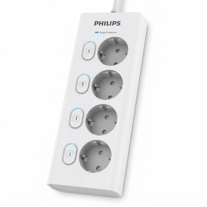 CHP6740WA 4 AC SOCKET, POWER CORD 2M WITH 2 ROUND