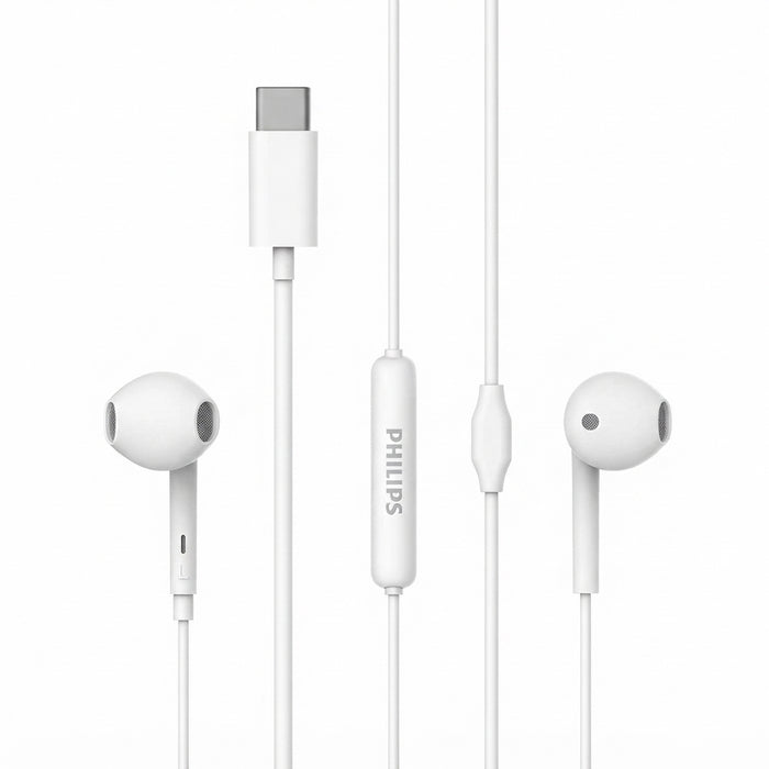 PHILIPS TAE IN-EAR WIRED EARPHONES 1018 WH C PLUG HIRES