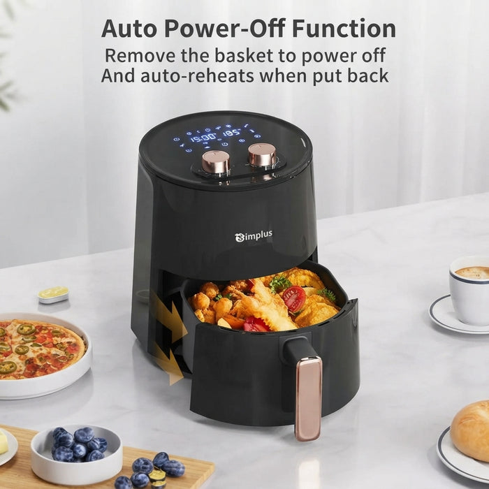 AIR FRYER 007 MECHANICAL MODEL W/10 COOKING SHEETS 3.5L BK BS