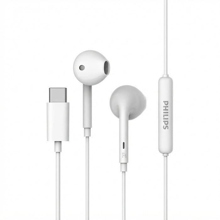 PHILIPS TAE IN-EAR WIRED EARPHONES 1018 WH C PLUG HIRES