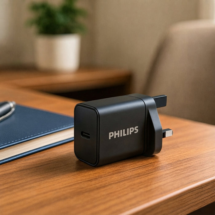 PHILIPS WALL CHARGER DLP5313NB BLACK 45W