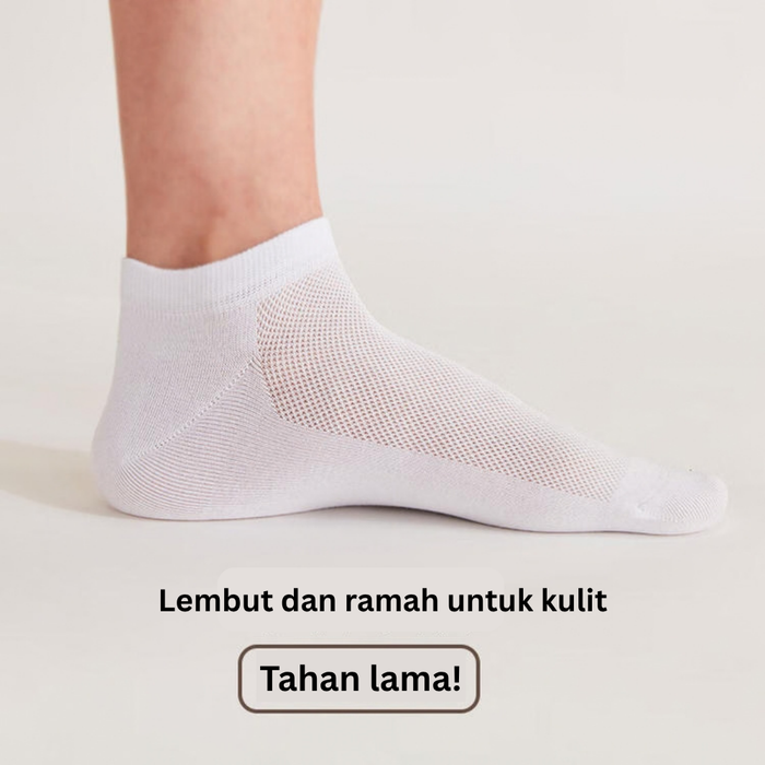 MEN SOCKS ANKLE WH