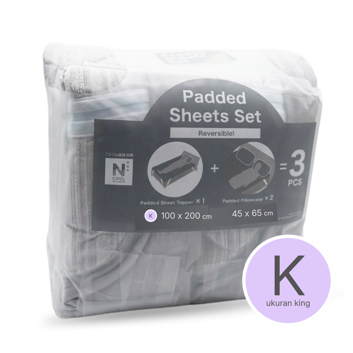 MATTRESS TOPPER SET N COOL WSP K GY S2403