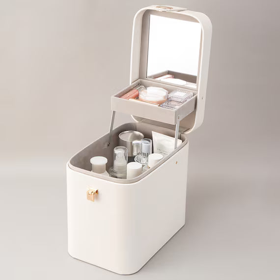 TOP-OPEN COSMETIC BOX WH NH19