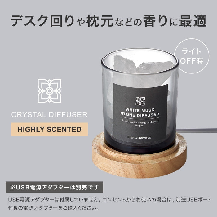 AROMA STONE WITH WOOD LIGHT BASE SET RF02