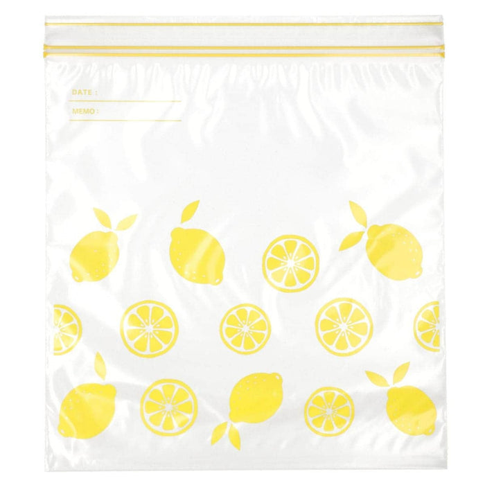 FREEZERBAG DOUBLE ZIPPER NO GUSSET L22 TW-LEMON