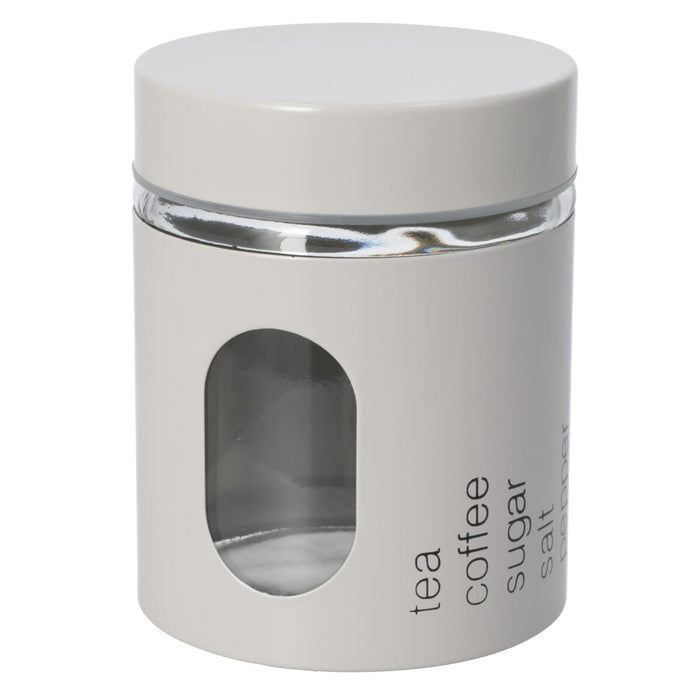 IRON LID GLASS CANISTER 600ML MO ST01