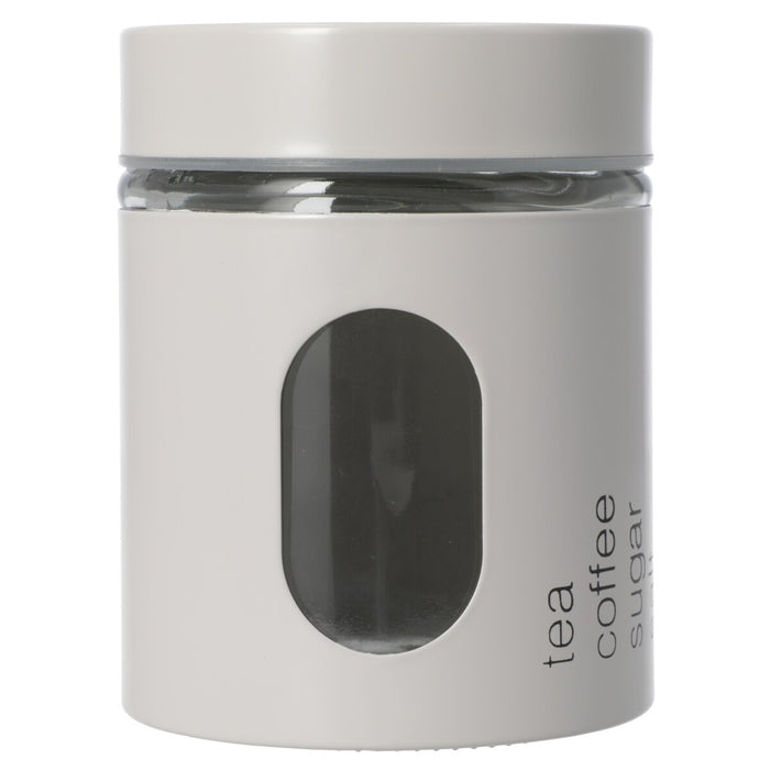 IRON LID GLASS CANISTER 600ML MO ST01