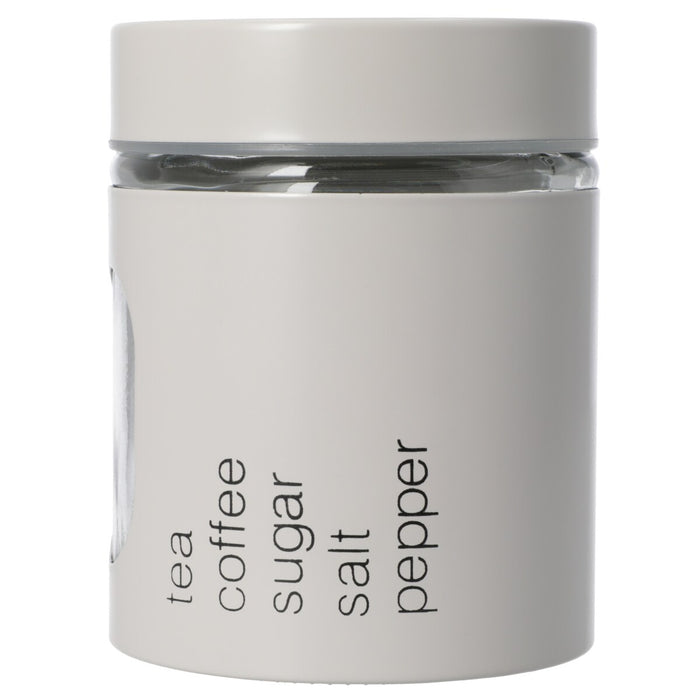 IRON LID GLASS CANISTER 600ML MO ST01