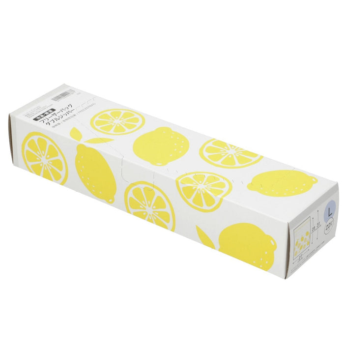 FREEZERBAG DOUBLE ZIPPER NO GUSSET L22 TW-LEMON