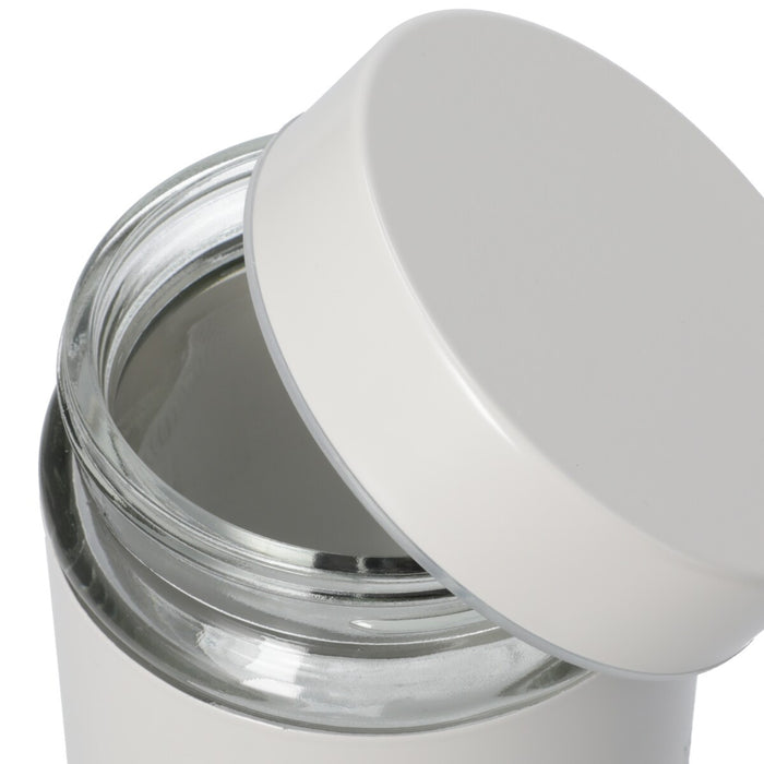 IRON LID GLASS CANISTER 600ML MO ST01