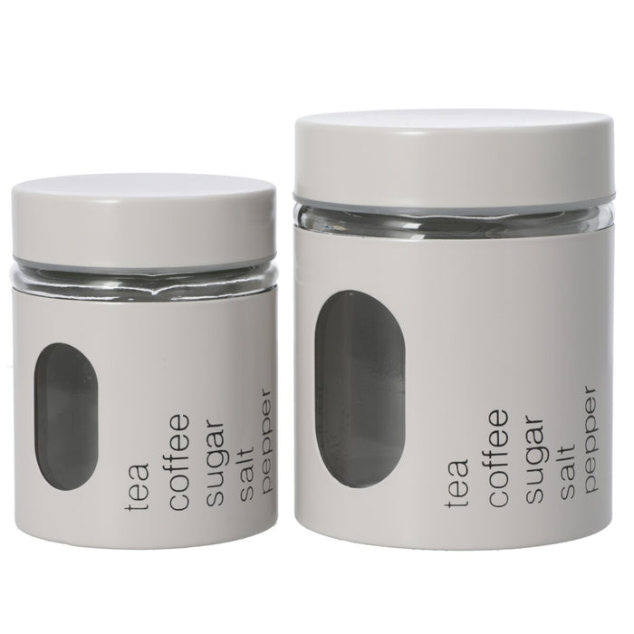 IRON LID GLASS CANISTER 600ML MO ST01