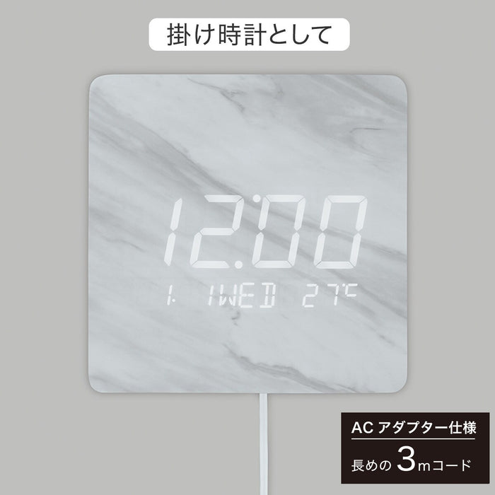 LED WALL CLOCK WH 002HT