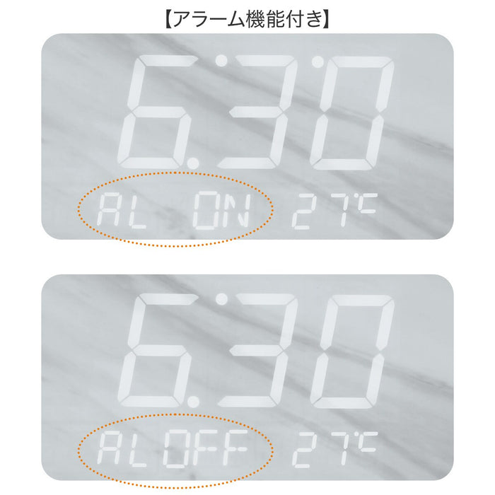 LED WALL CLOCK WH 002HT