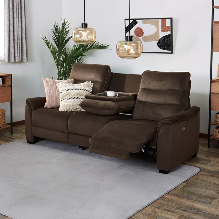 3P ELECTRIC SOFA N-BELIEVA 3 MICROFIBER BR