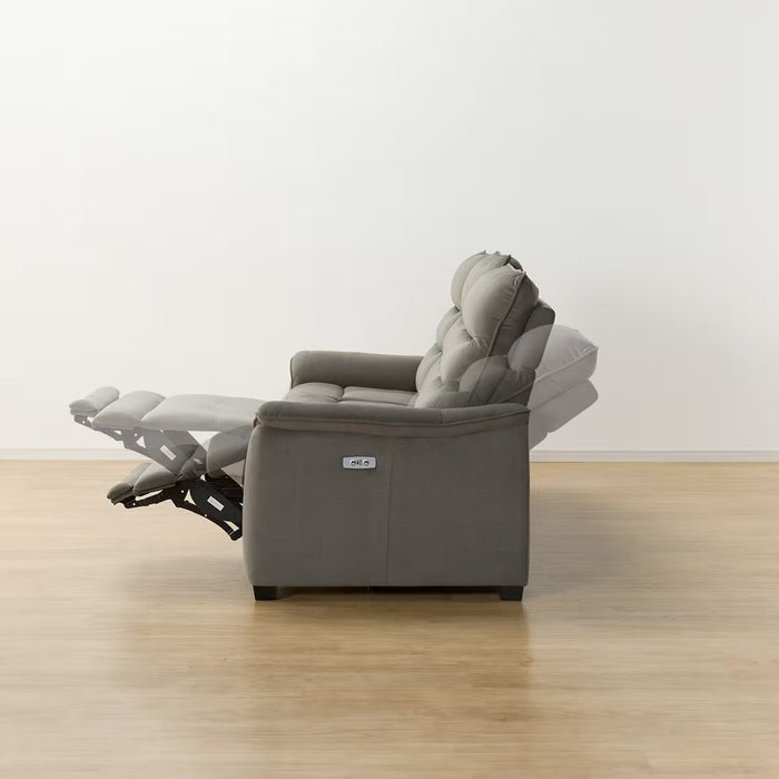 3 ELECTRIC 3P SOFA N-BELIEVA 3 MICROFIBER GY