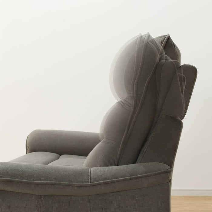3 ELECTRIC 3P SOFA N-BELIEVA 3 MICROFIBER GY
