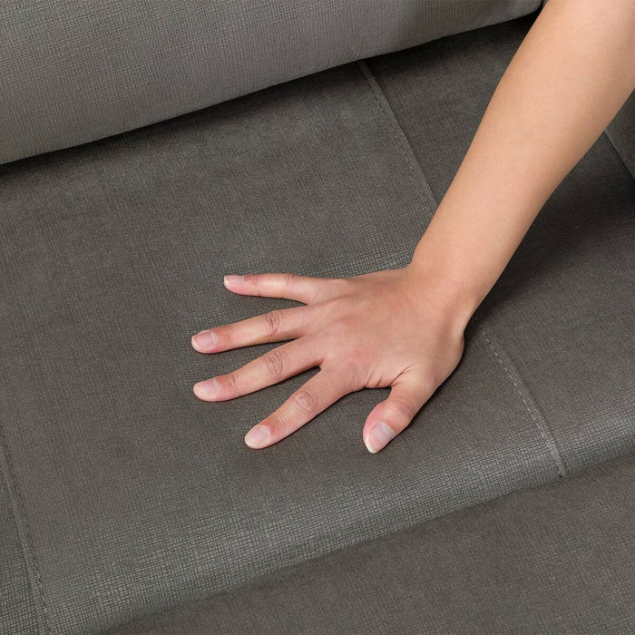 3 ELECTRIC 3P SOFA N-BELIEVA 3 MICROFIBER GY