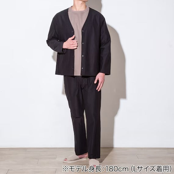 MENS COOL CUT GEORGETTE CARDIGANNE BK L