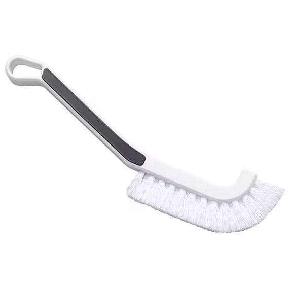 RUBBER COATED MINI BATH BRUSH WH