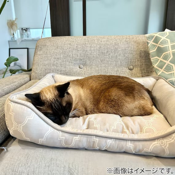 PET BED N-COOL WSP M-SQUARE GY S244