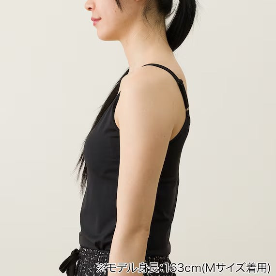 WOMENS SUPER COOL CAMISOLE WITH BUILTIN BRANE BK M